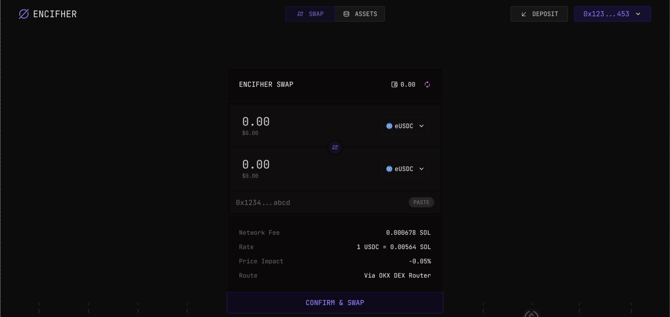 Swap Modal